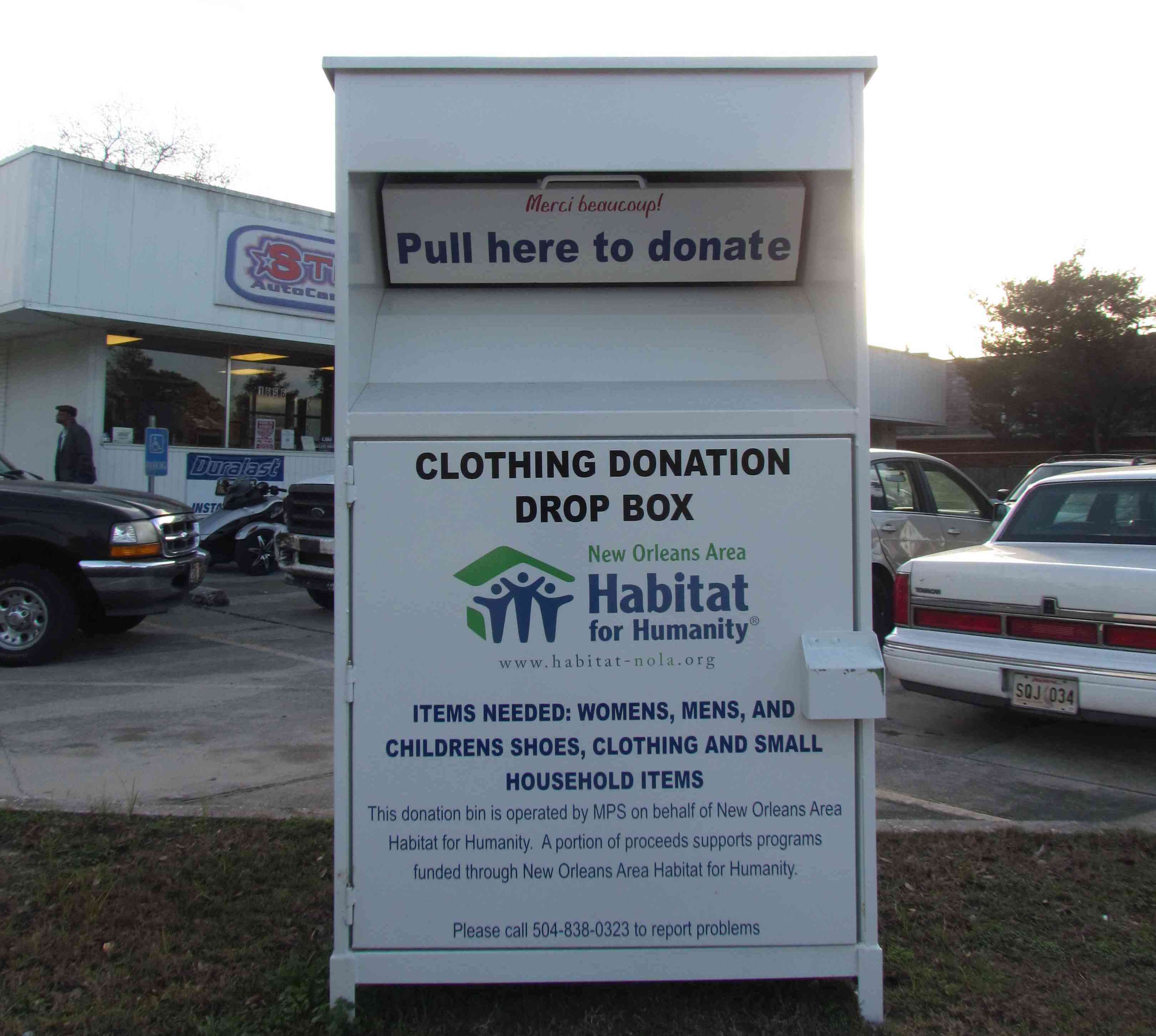 Which charities pick up donated clothing?