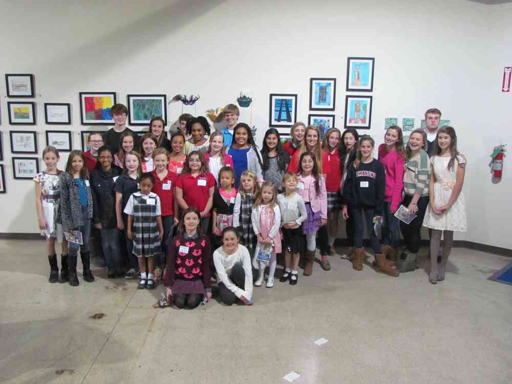 Second art show at ReStore group shot.