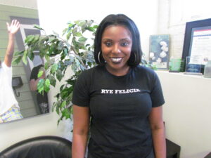 "Rye Felicia" t shirt.