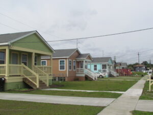 Houses in a row.